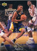 Derrick McKey Autogramm UPPER DECK trading card 6x9cm