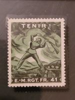 Frankreich, 1941, birthday 41, Tenir 41, Timbre, Tampon