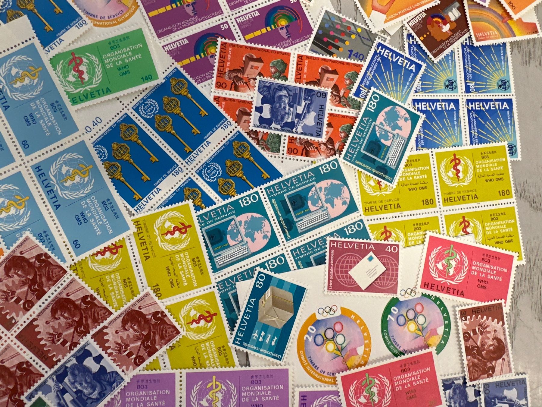 Alle Briefmarken: Schweizer Dienstmarken ungestempelt Wert Fr. 106.80 – Neu (gemäss Beschreibung) aus Herisau von herau 1