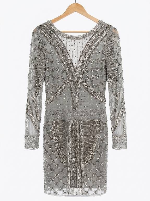 Kleider: Vestito argentato elegante con paillettes e strass  – Gebraucht aus Losone von mag_cpc5