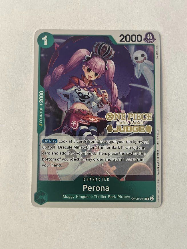 Pokémon Carte collezionabili: One Piece -  Judge Stemp Perona OP09-34 – Usato da schaan venduto da Schokoloco