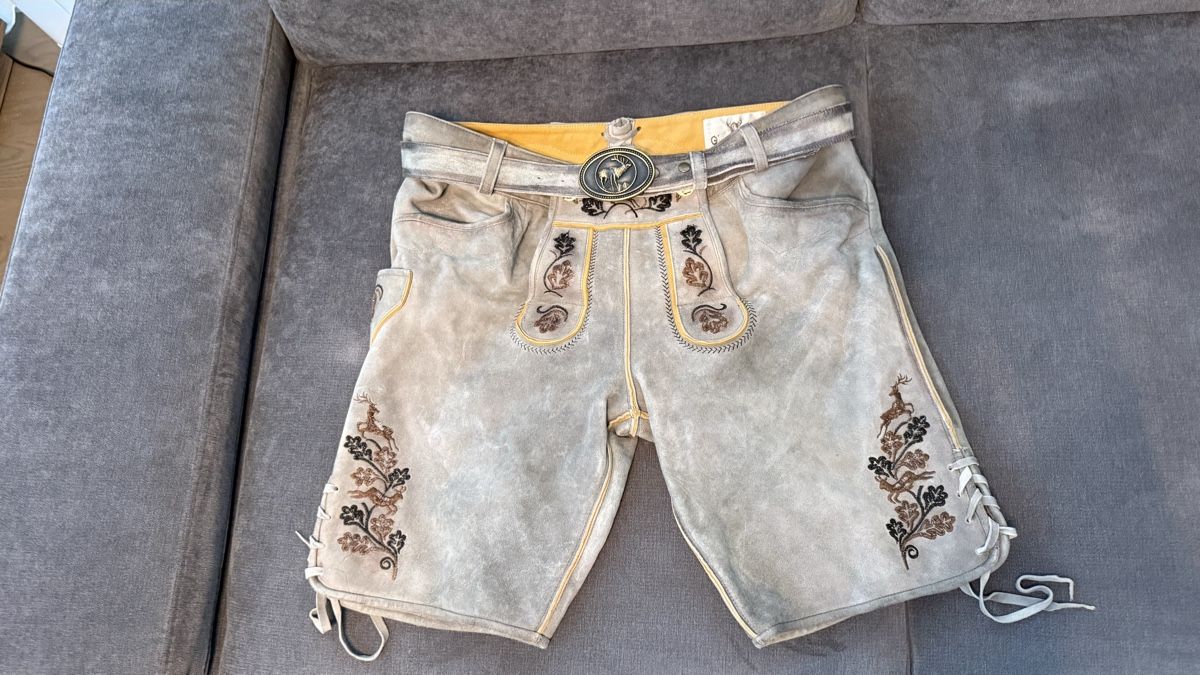 Pantaloni: Oktoberfest Lederhose Gr 56 – Nuovo (secondo la descrizione) da Zürich venduto da zso_dj5h
