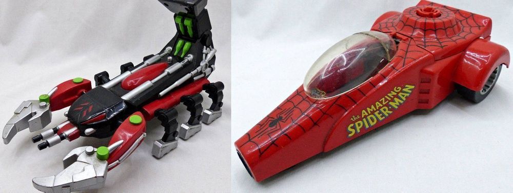 MARVEL SPIDER-MAN DRAGSTER SCORPION SPIDER SLAYER TOYBIZ '90 | Kaufen ...