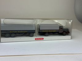 GB3-   Wiking Büssing 8000 Pritschenlastzug DB