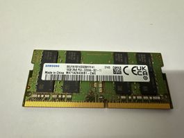 1x 16GB Rigel, PC4-3200AA, Samsung