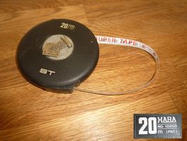 HARA 20 Stahlmessband Roll Messband 20 m Rolle