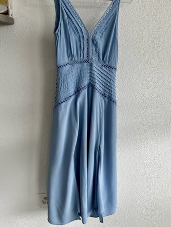 Beautiful Reiss Light Blue Midi Dress Size EU 36 Sleeveless