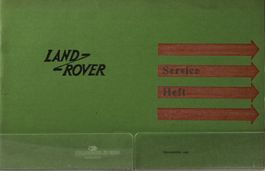 ORIGINAL SERVICE HEFT | LAND ROVER 88 BENZIN - AB 01.1964