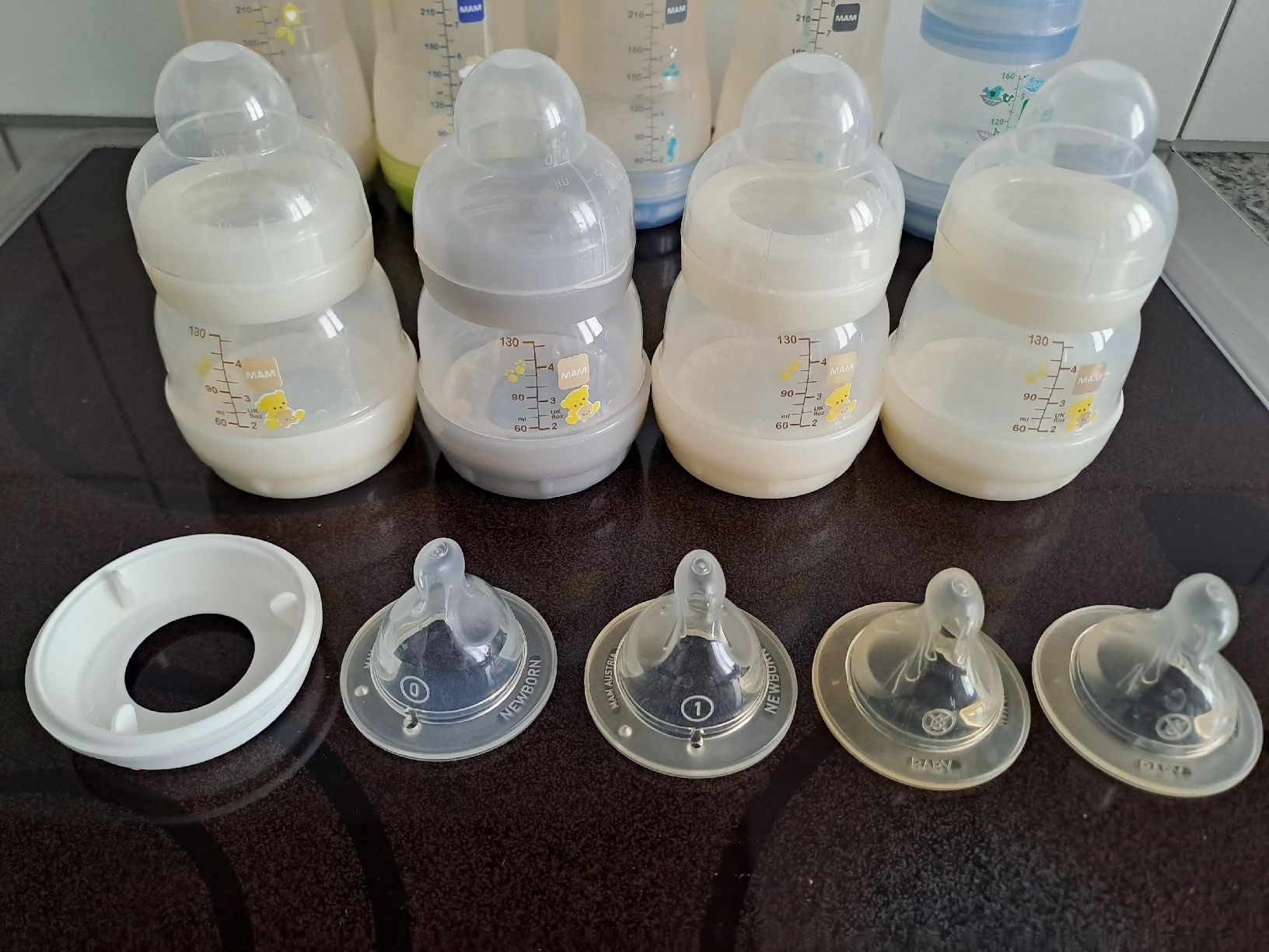 Mam Baby-Mahlzeiten: MAM Babyflaschen Set gebraucht – Gebraucht aus Rickenbach LU von bishiida 2