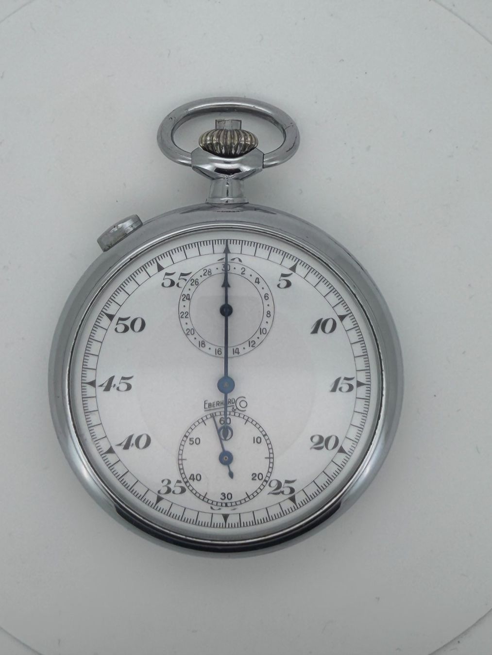 Eberhard & Co. Uhren: Chronographe de poche Eberhard & Co en acier – Gebraucht aus Trélex von jd550spyder