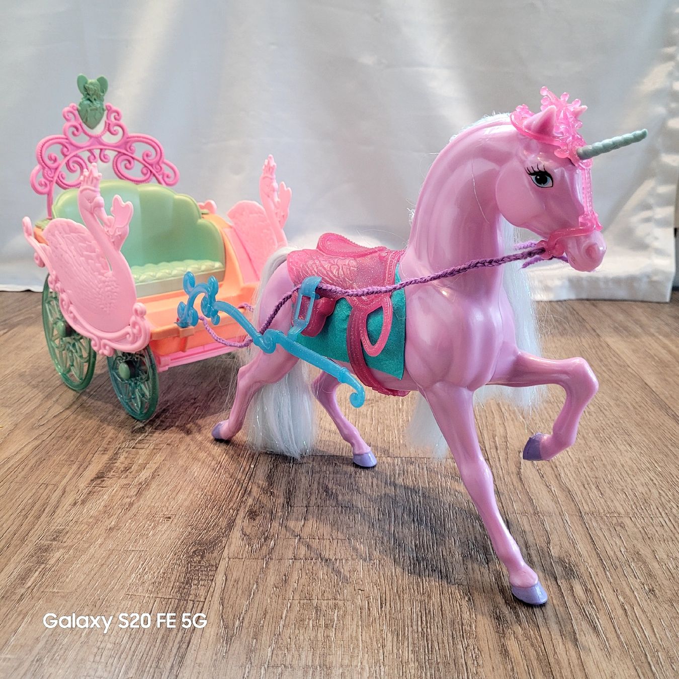 Giocattoli: Barbie Pferd Schwanensee Einhorn und Kutsche – Usato da Niederbuchsiten venduto da klengyel 5