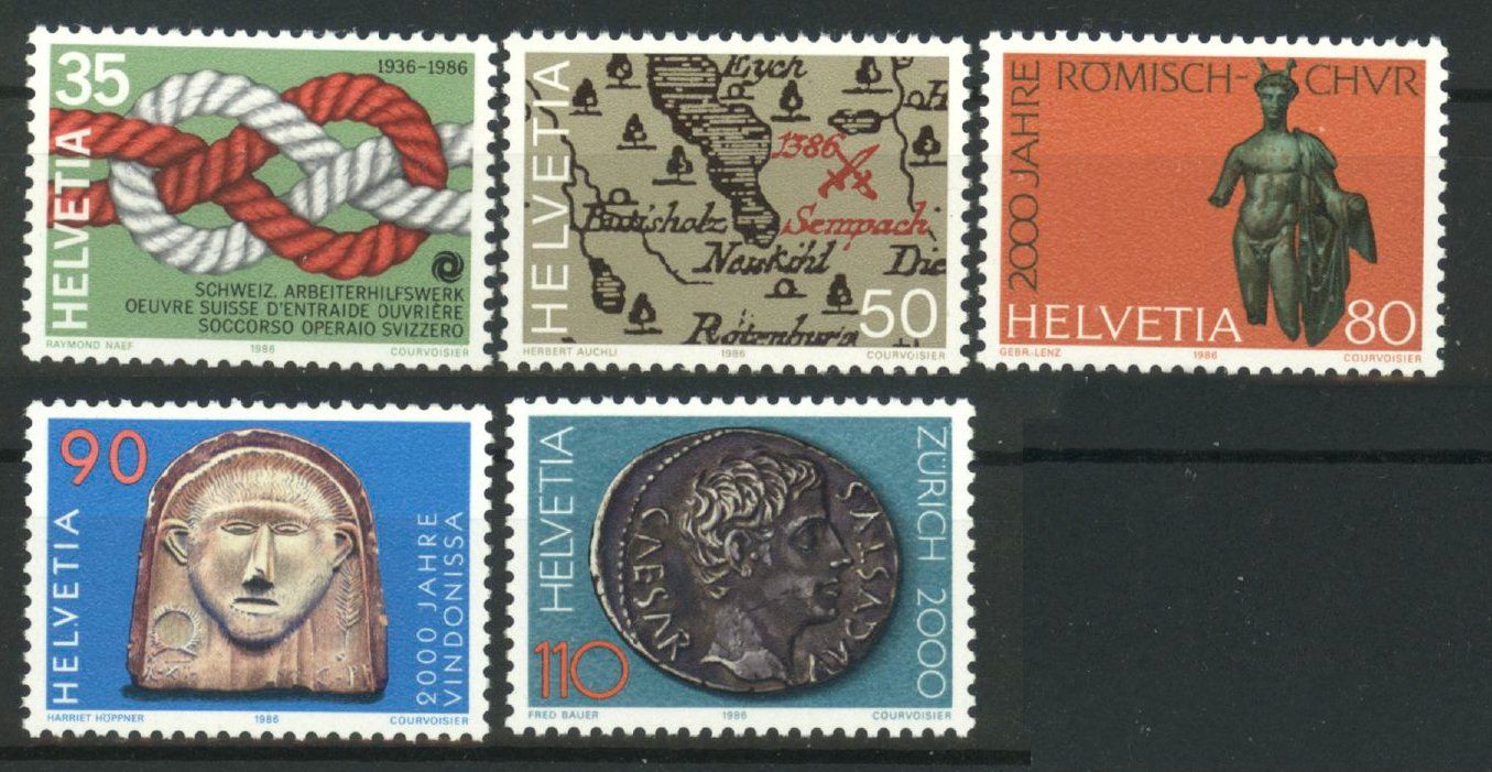 Tutti i francobolli: 1986, Sonderpostmarken I ** (2) – Usato da Willisau venduto da Vollstempel