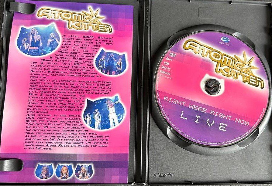 Tutti i DVDs: Atomic Kitten - Right Here Right Now DVD – Usato da Beringen venduto da Mantafisch1 2
