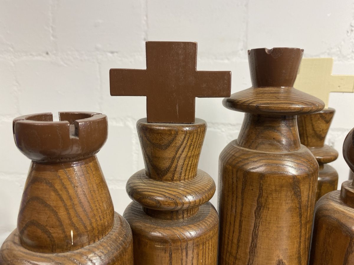 Giochi: Grosses Schachspiel aus Holz, einzigartige Handarbeit – Usato da sursee venduto da trilli-tralli 8