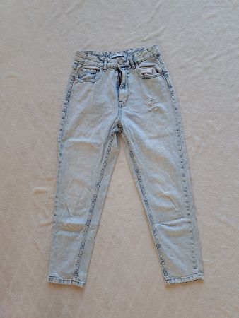 FB Sister High Waist Jeans Destroyed Look Gr. S