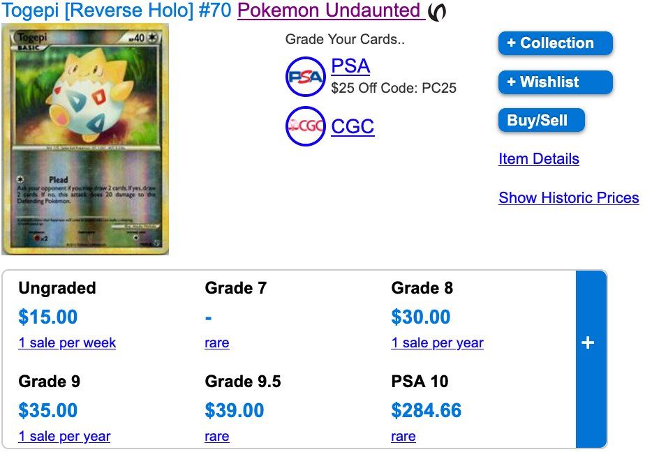 Pokémon Carte collezionabili: Togepi Reverse Holo 70 2/2 – Usato da Zürich venduto da PEACECOCOON 3