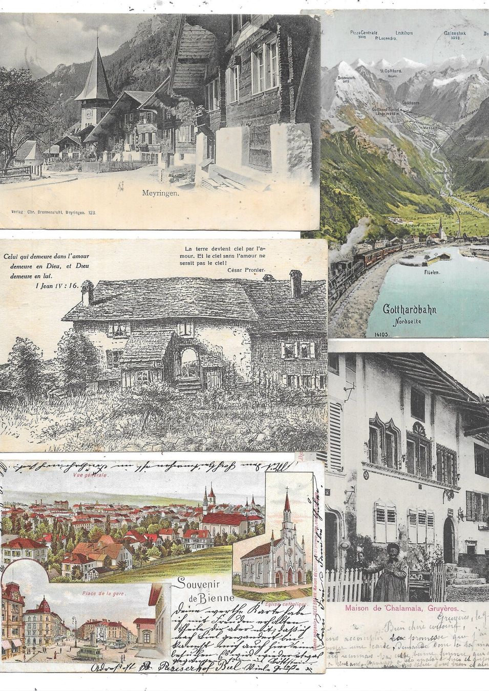 Cartoline postali: 1300 Stk kleinformatige Ansichtskarten 1900-1960 (ca.7.5 kg) – Usato da Schocherswil venduto da prinzipal60 1