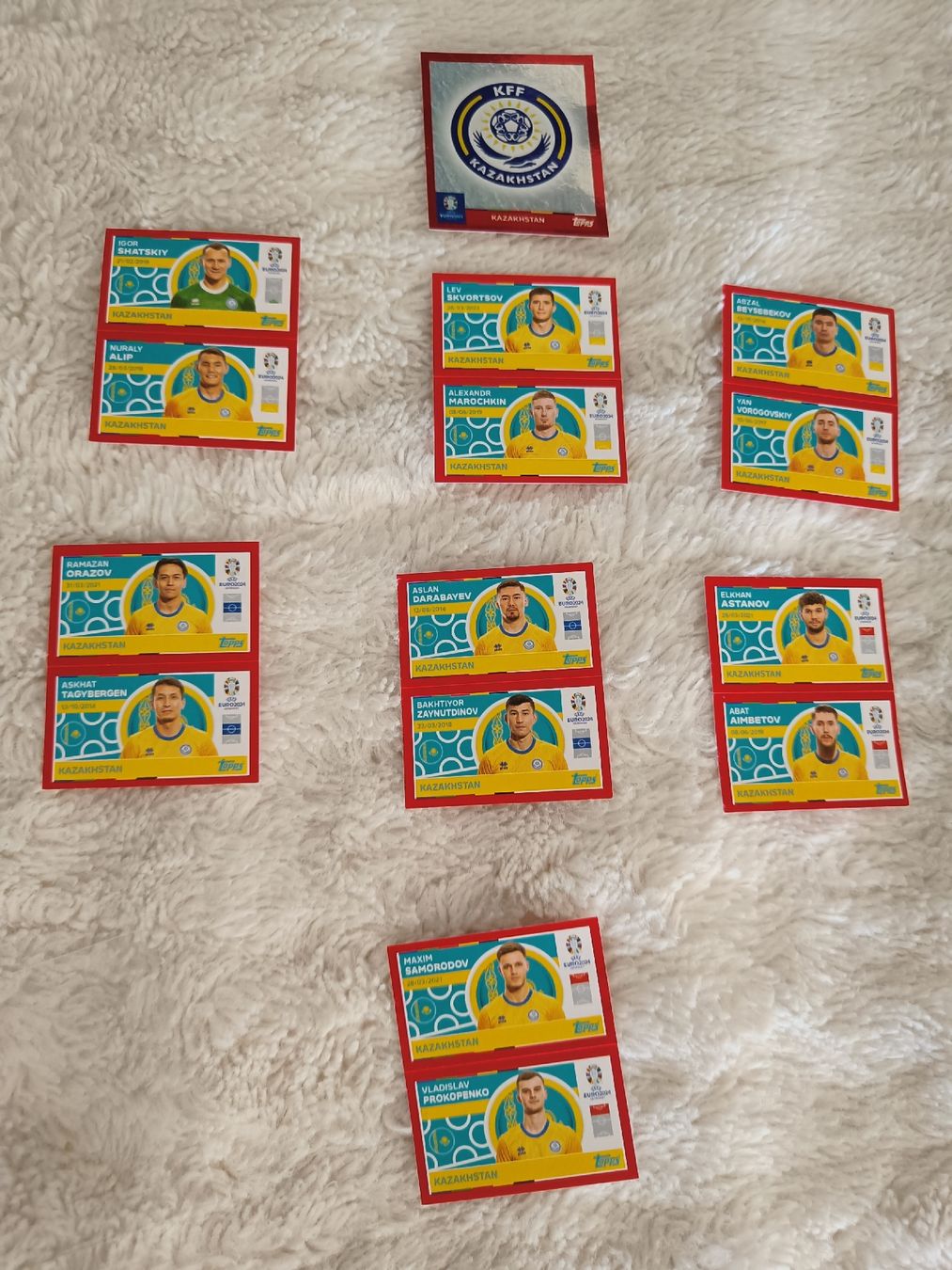 Topps Carte collezionabili: Topps EM 24 Bilder Kasachstan, komplett! – Usato da Rorschach venduto da Laboumedeluxe