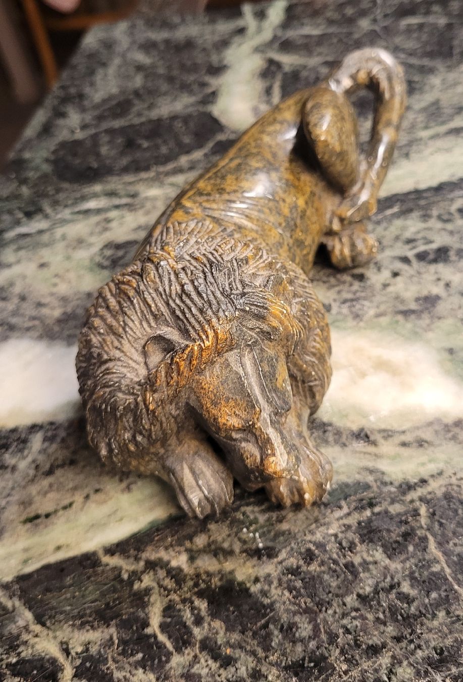 Skulpturen & Statuen: Sculpture lion en pierre – Gebraucht aus Genève von uneautresaison 1