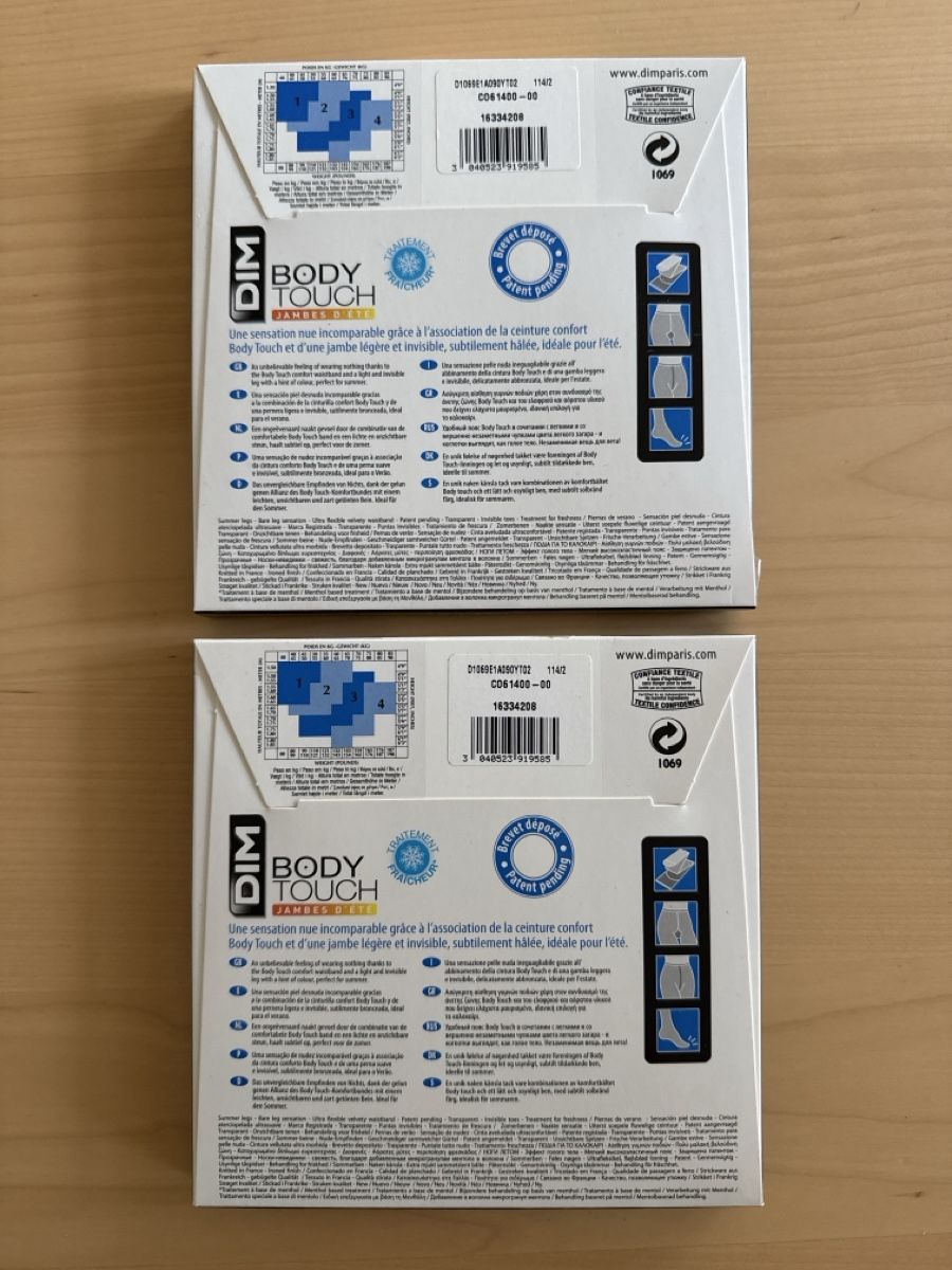 Dim Calze & Collant: NEU 2 DIM Body Touch Summer Legs Strümpfe Grösse 2 – Nuovo e nell'imballaggio originale da Zürich venduto da Esmeralda86 1
