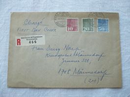 1970 FDC Ziffermarken Satz SBK 483 - 485