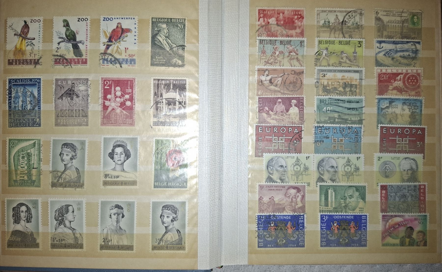 Tutti i francobolli: Sammlung Belgien  – Usato da Balgach venduto da SIMEON27 4