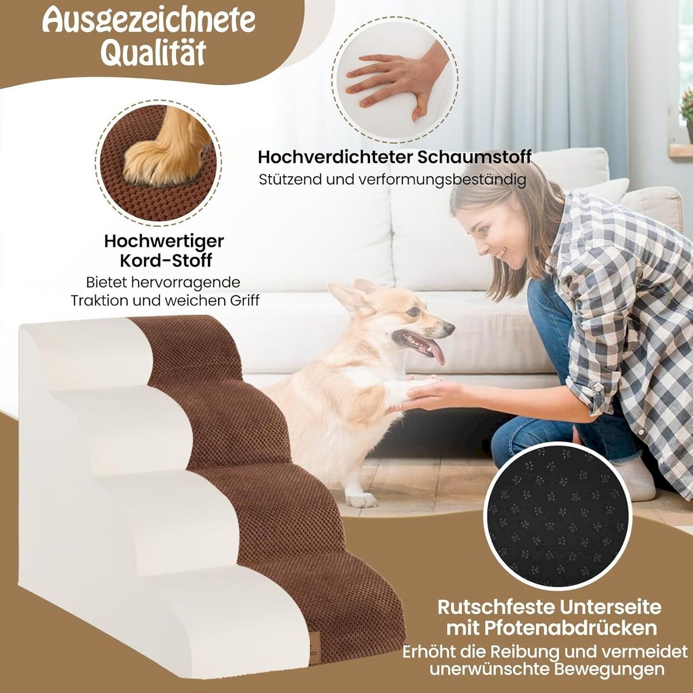 Altro in Accessori per animali: COSTWAY Hundetreppe 4 Stufen – Nuovo e nell'imballaggio originale da Bottighofen venduto da zaap 1