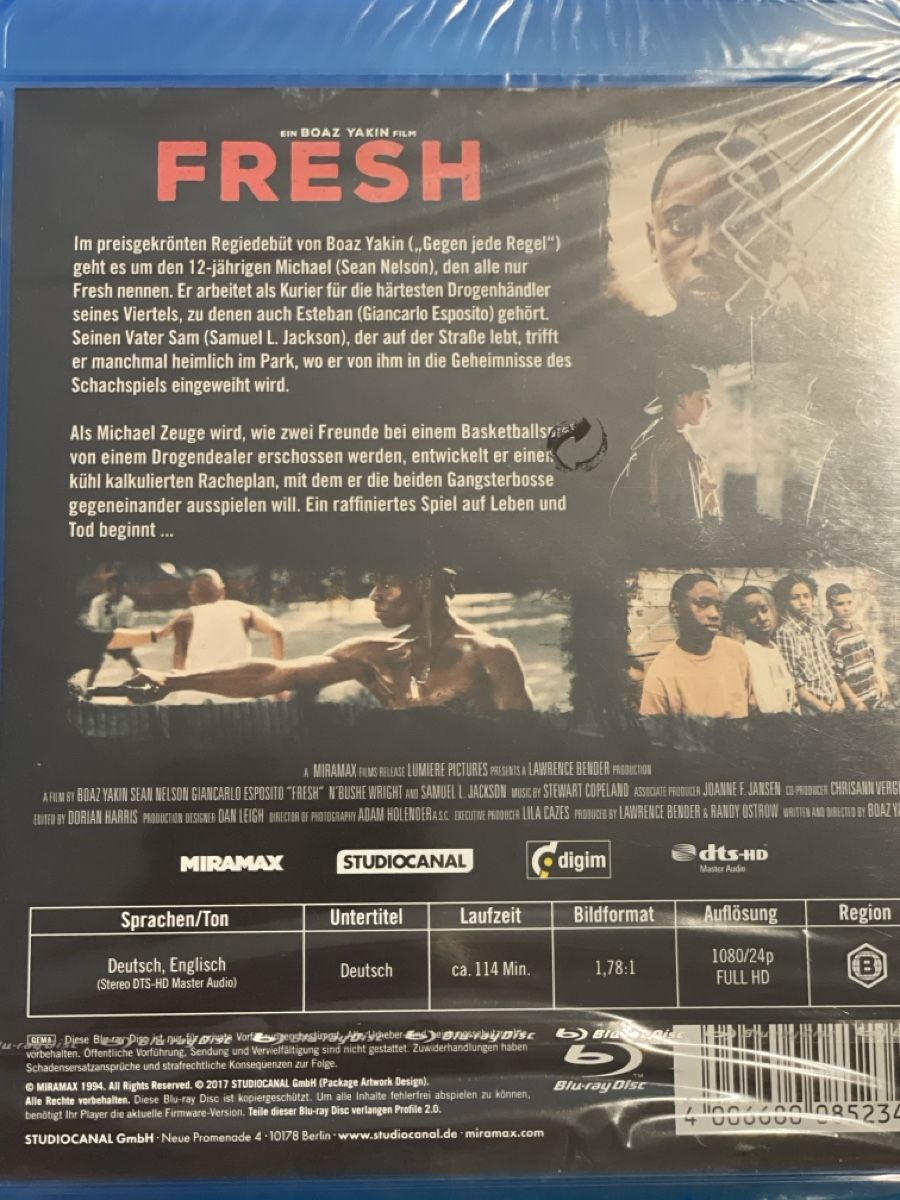 Tutti i DVDs: Fresh (1994) – Nuovo (secondo la descrizione) da Waldenburg venduto da Gonzo8 1