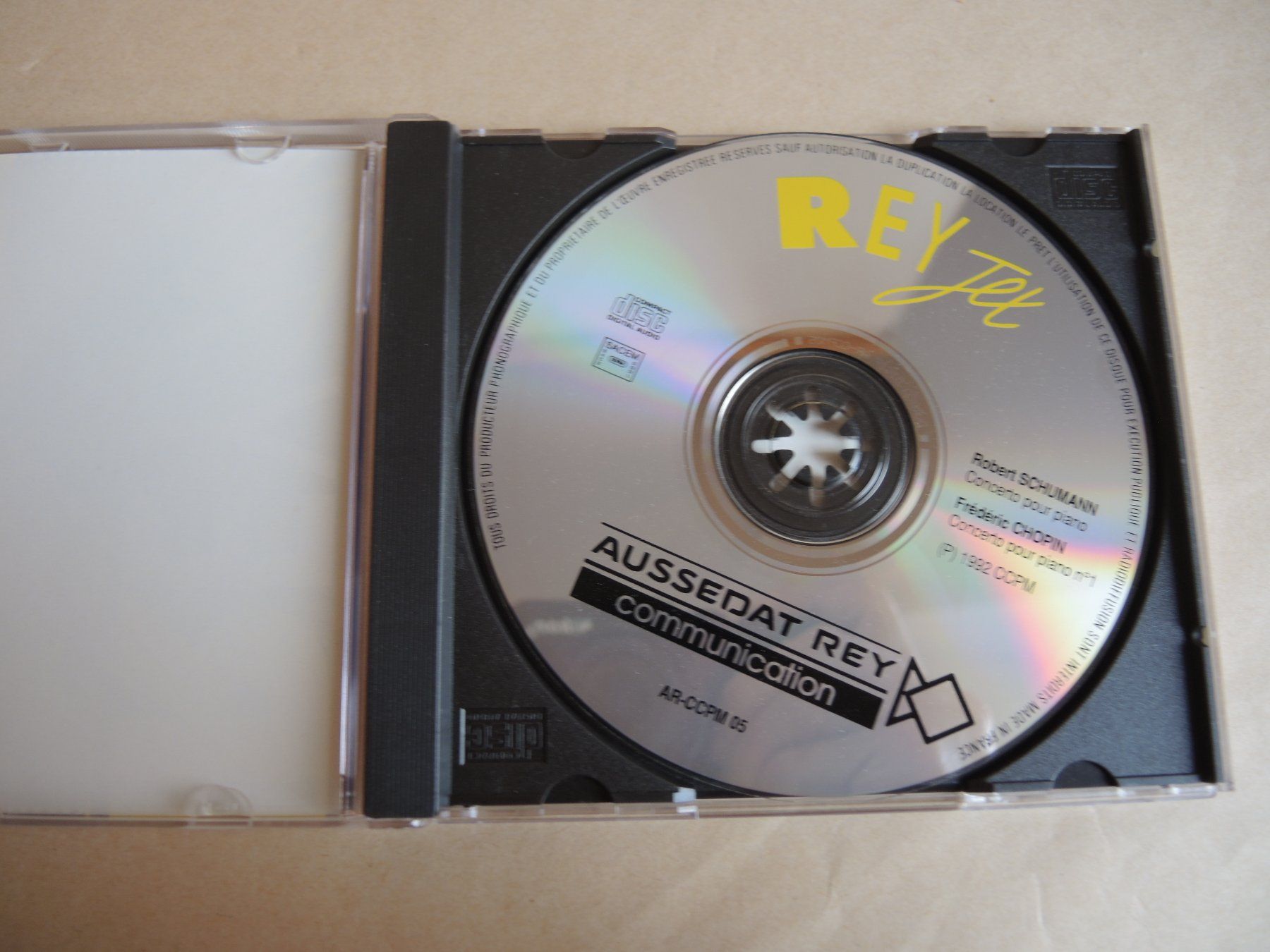 CD: Robert Schumann & Chopin Klavierkonzerte CD, Rey Jet Label – Usato da Rorschach venduto da maeck8 1