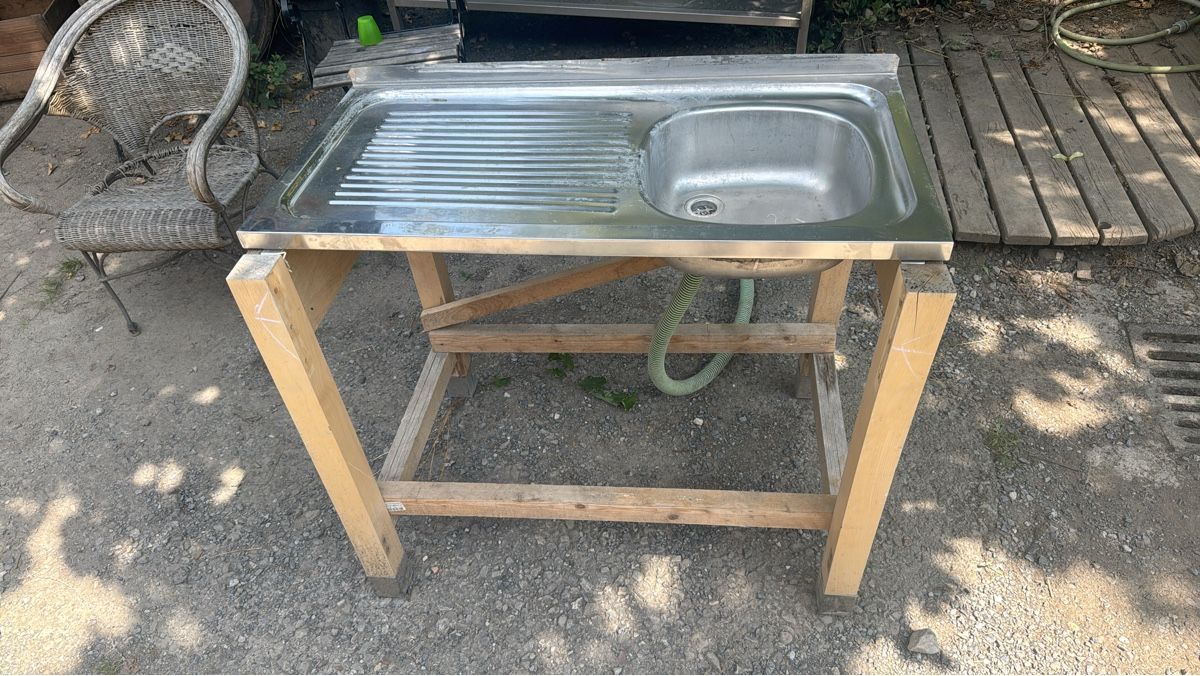 Spülbecken & Waschbecken: Abwaschtrog Spühlbecken Edelstahl – Gebraucht aus Bonstetten von Schnurengeige