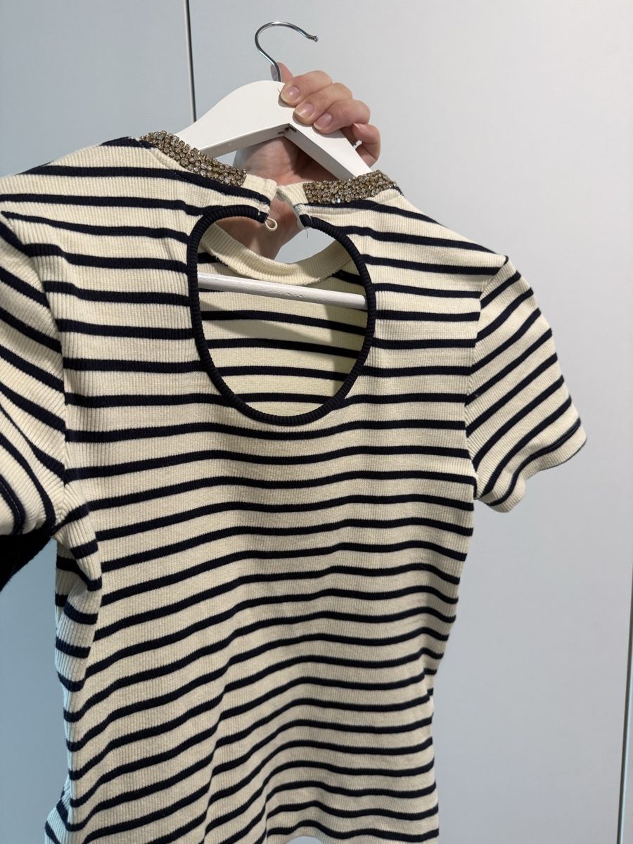 Sandro Top: Sandro Glitter Kragen Shirt  – Nuovo (secondo la descrizione) da Bottmingen venduto da Itsclaire 7