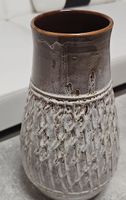 Handgefertigte Vintage Vase - Keramik, braun-grau, Top Zusta