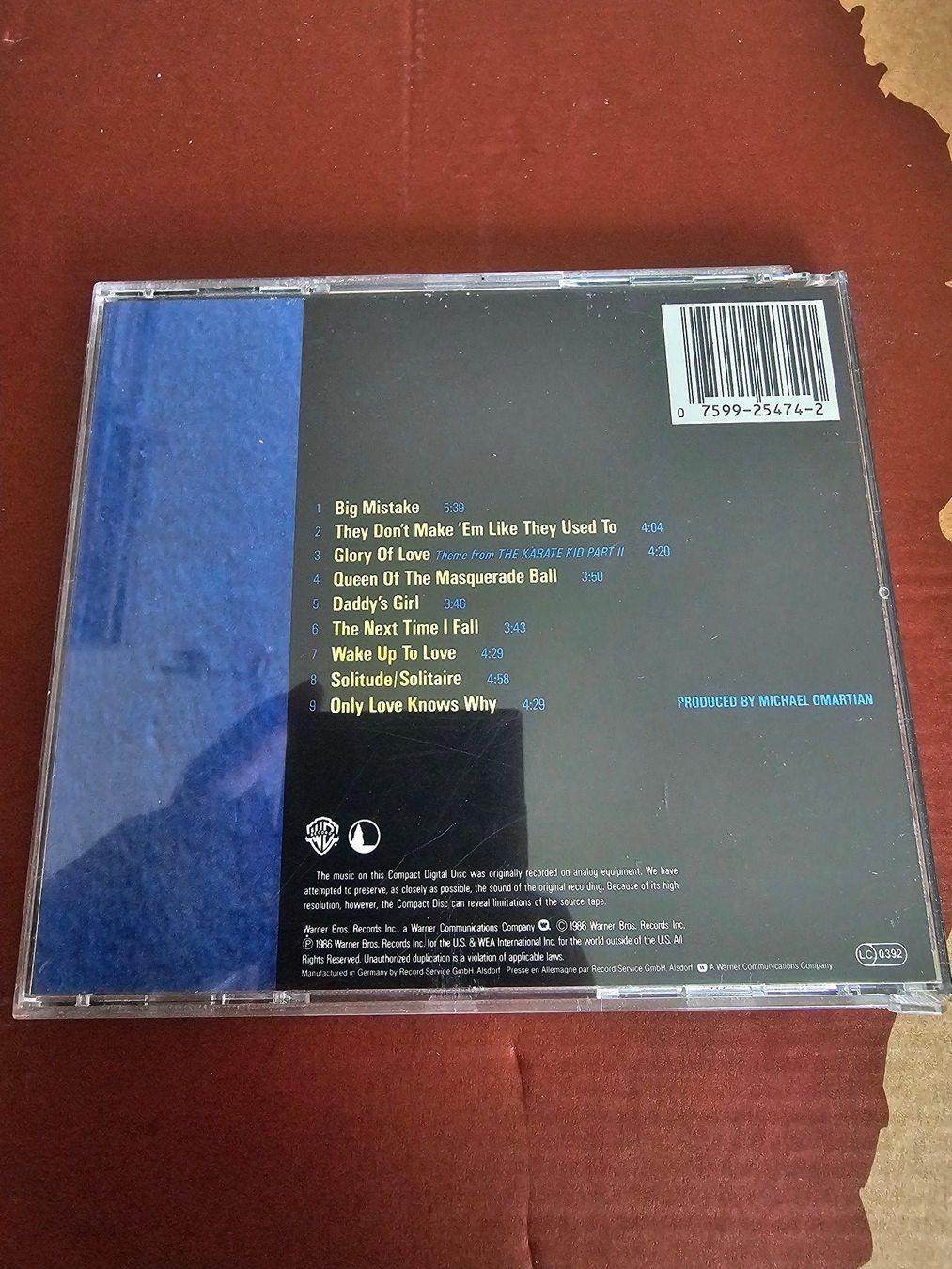 CD: CD - Peter Cetera – Solitude / Solitaire (AOR, 1986) – Usato da Biberist venduto da Foolio0 1