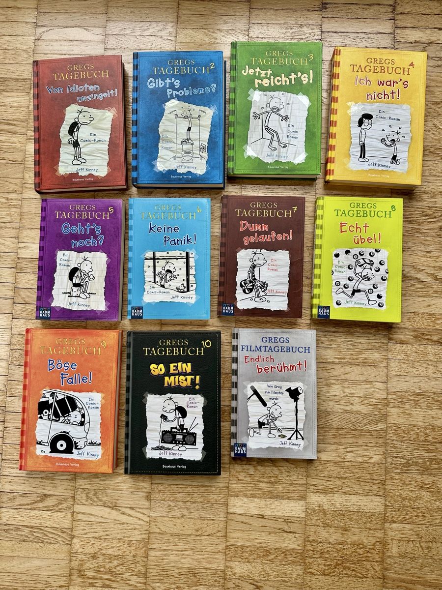 Libri: 11 Bände Gregs Tagebücher Collection  – Usato da Eggenwil venduto da Martina_1976