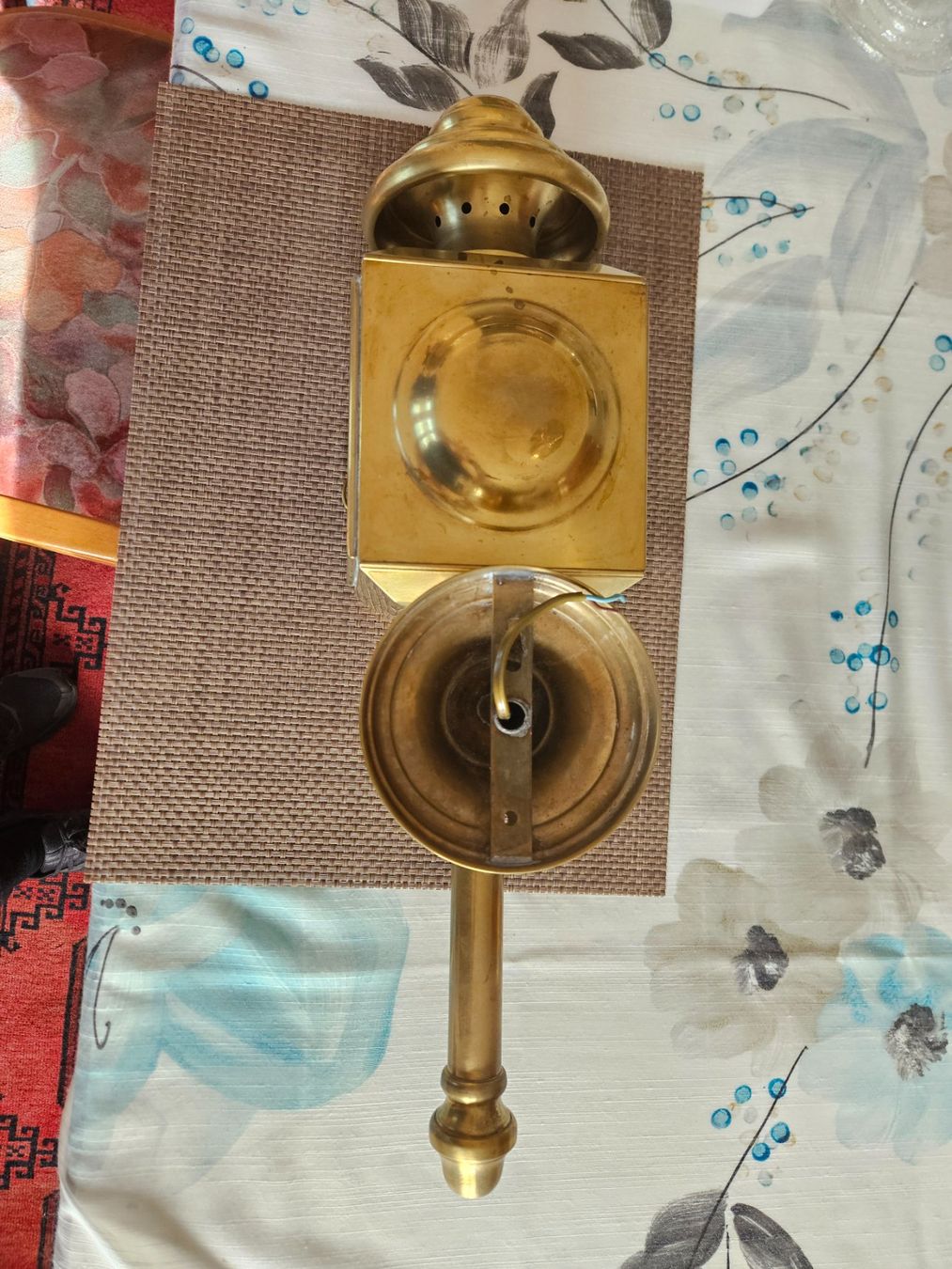Lampade: Antike Kutschenlampe aus Messing – Usato da Kreuzlingen venduto da etz_6ctp 4