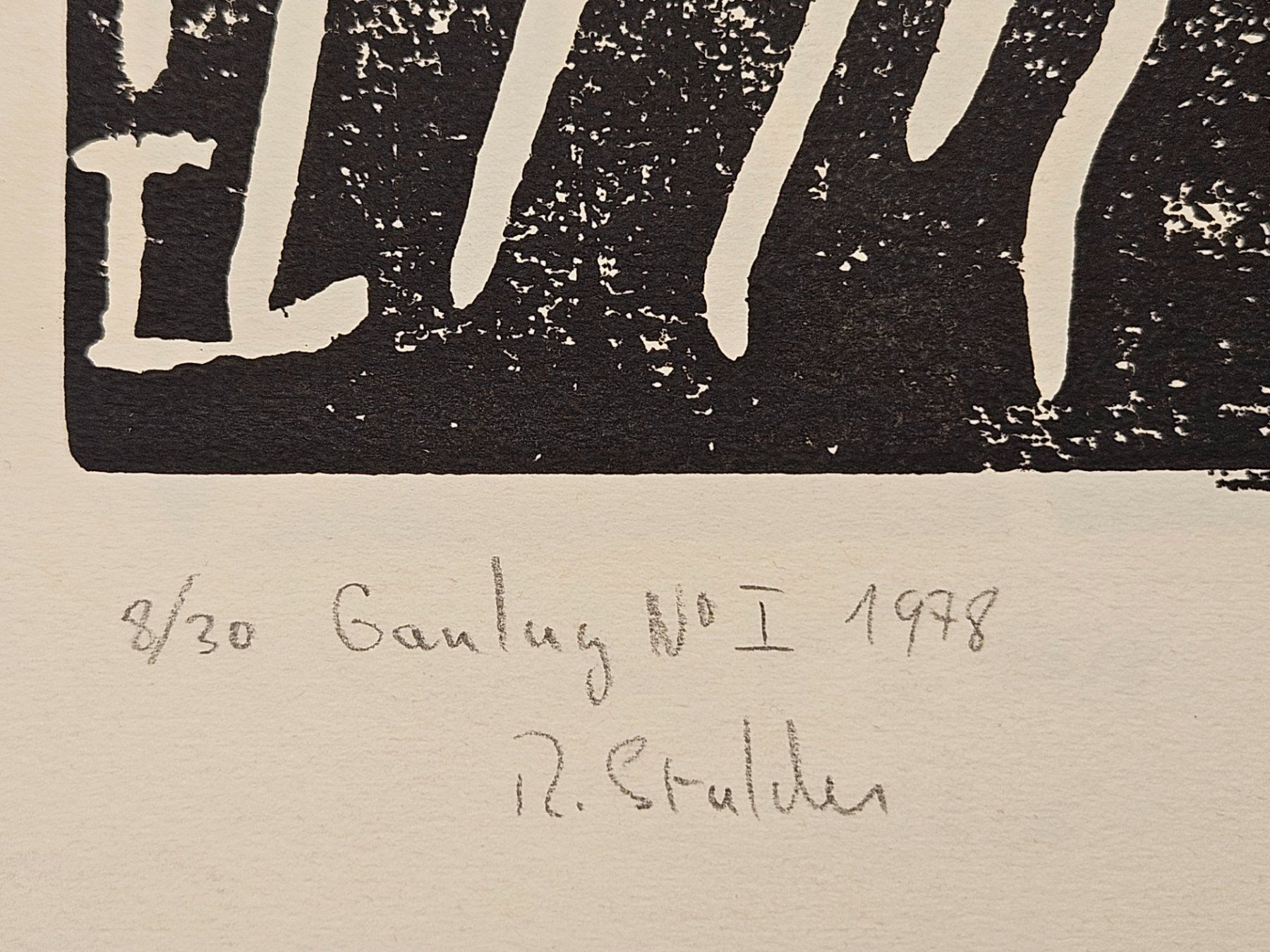 Dipinti: Gravure originale signé R. Stalder, "Gaulag '' 1978 design – Usato da Tramelan venduto da Art-rider 2