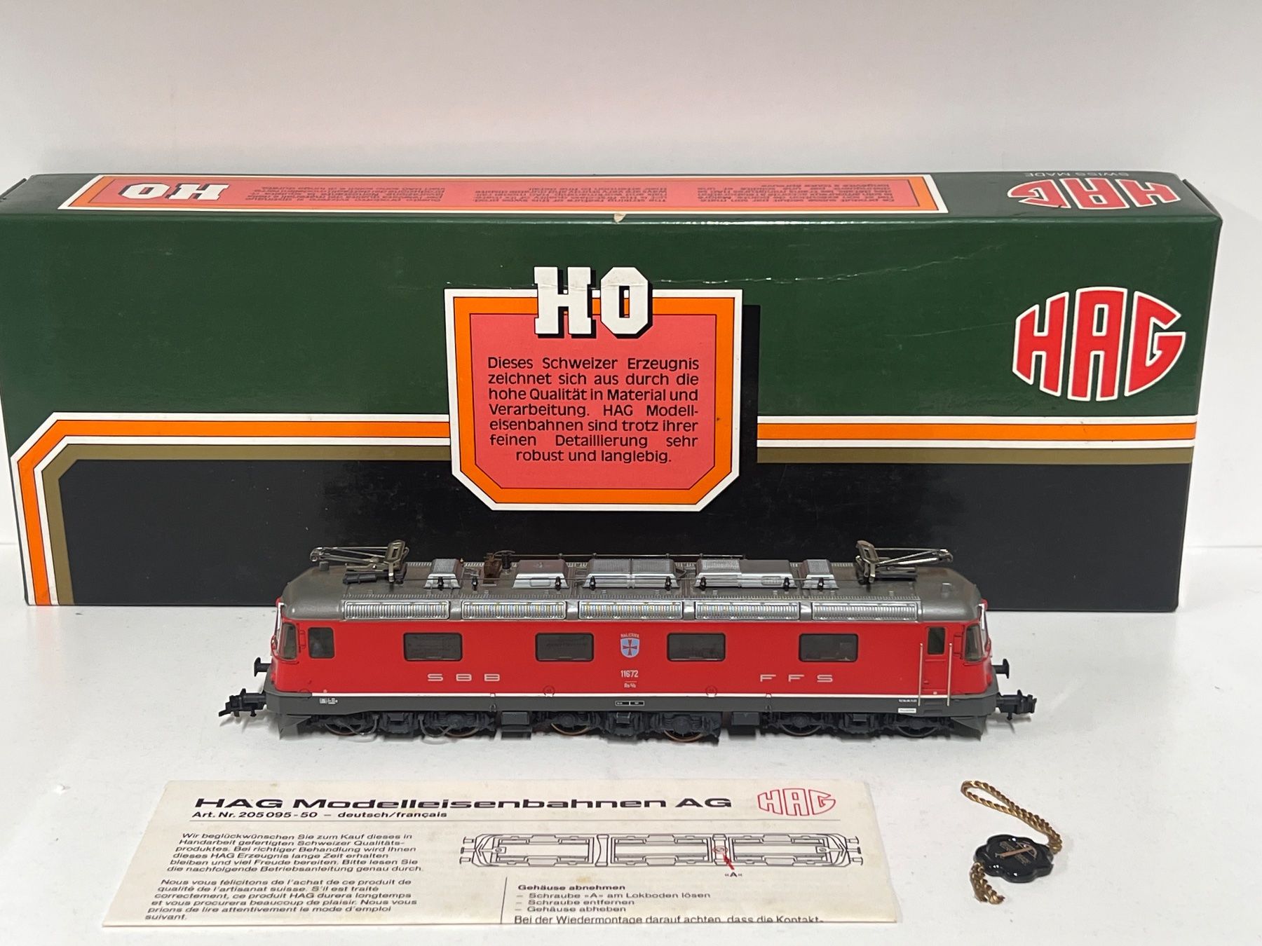 Hag Modellini di ferrovie: Hag Re6/6 SBB Balerna Nr.208 H0 DC Analog – Usato da Neuenhof venduto da ludovicco