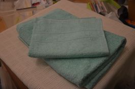 2 SERVIETTES DE BAIN NEU - CM  100X50+ 140X70