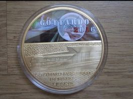 medaille gotthard basistunnel-eröffnung