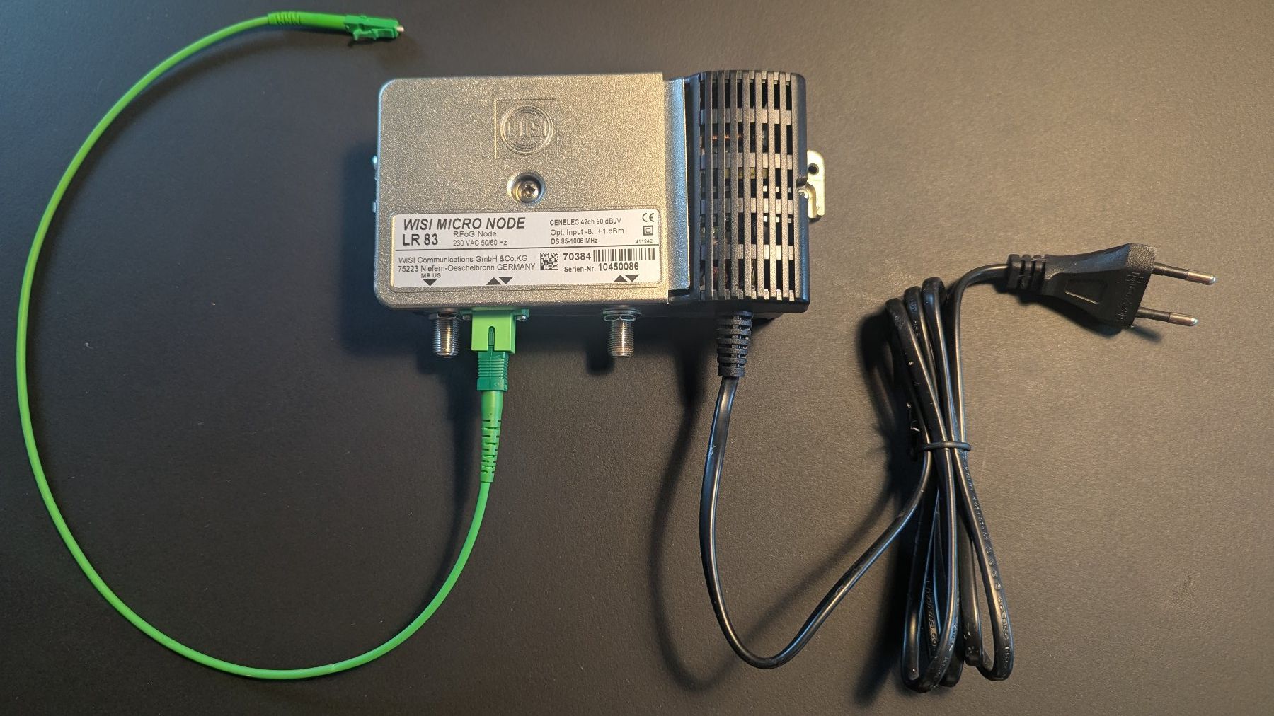 Unità & Adattatore: Wisi Micro Rfog Node LR 83 – Usato da Dietlikon venduto da Mankai