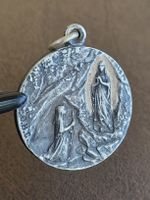 Antike religiöse Medaille 1858 - 1908 Lourdes