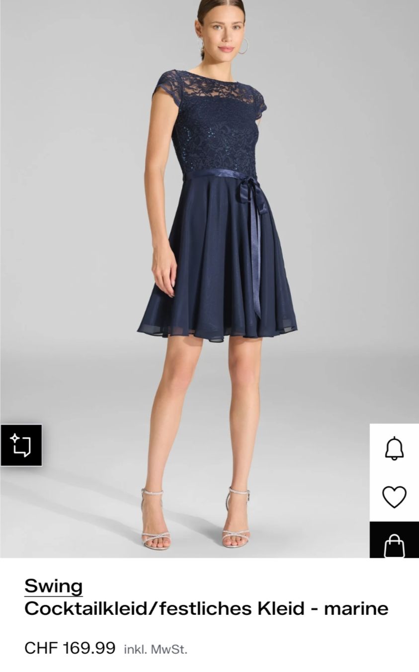 Robes: Cocktailkleid Swing marine  – Neuf (Voir description) à Nenzlingen par mon_q2h8