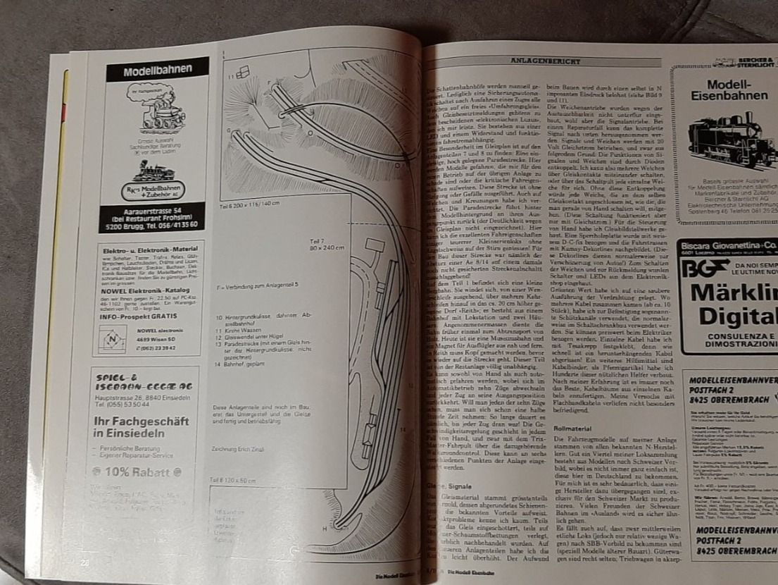 Riviste & Magazine: Zeitschrift, Die Modell Eisenbahn 1986 – Usato da Lohn-Ammannsegg venduto da schwerti53 4