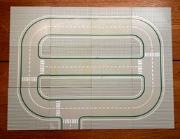 12x alte LEGO Strassenplatten