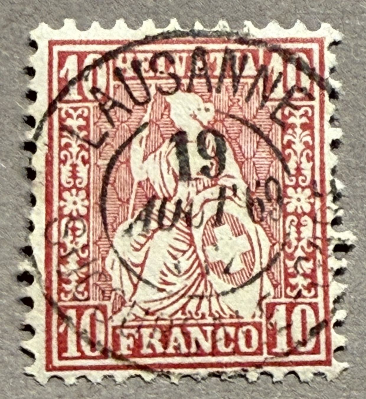 Alle Briefmarken: 38 Vollstempel Lausanne – Gebraucht aus Steinhausen von yukon26
