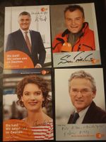 TV Mix ZDF - 4 signierte Autogrammkarten - Set