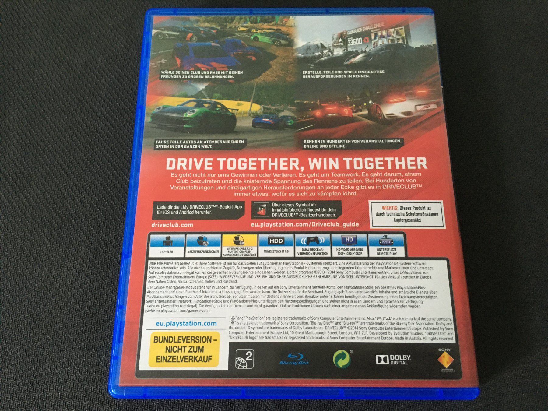 Sony Spiele: Driveclub für PS4 – Gebraucht aus St.Gallen von  1