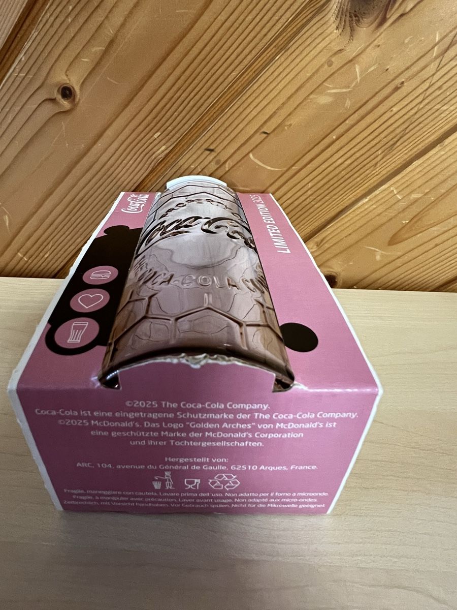 Mc Donald's Gläser: Coca Cola McDonald's Glas 2025, Limited Edition – Neu und originalverpackt aus Bachenbülach von Manolo007 2