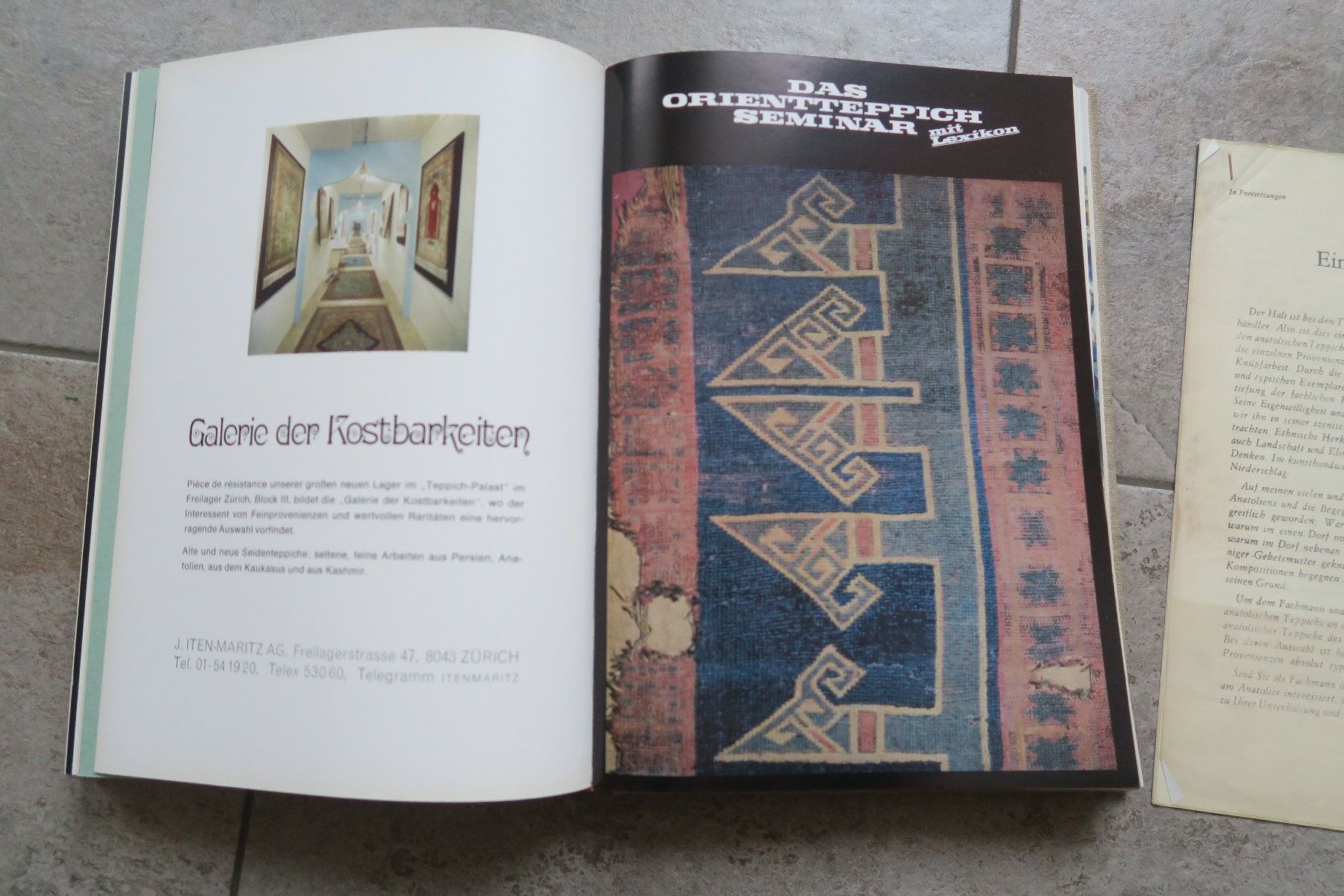 Libri: Orientteppichseminar von J. Iten-Matritz – Usato da Wädenswil venduto da Turusukko 9
