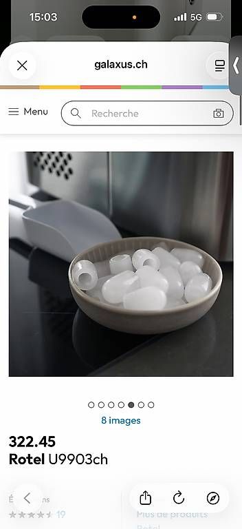 Appareils de cuisine: Machine à glaçons Rotel Swiss Selection – D'occasion à Yverdon-les-Bains par Tiffany_92 2